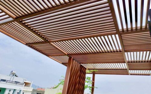 Thi công lam nhựa giả gỗ