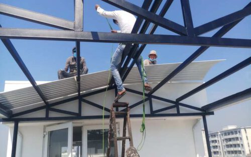 Thi công lợp mái tôn nhà cấp 4 tại Cần Thơ